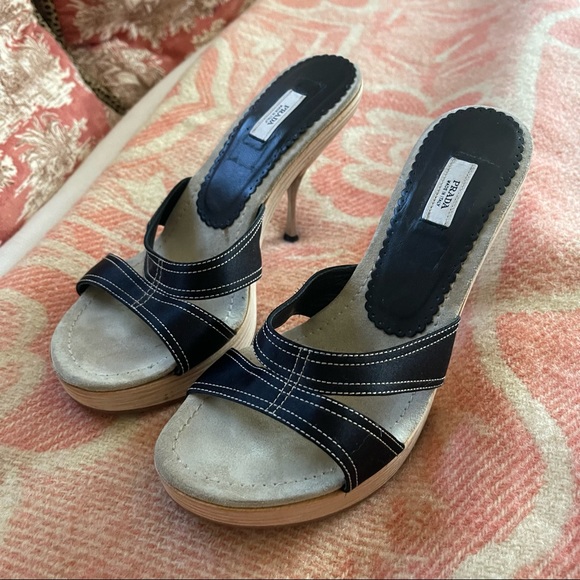 Prada nylon heeled sandal - Picture 6 of 7